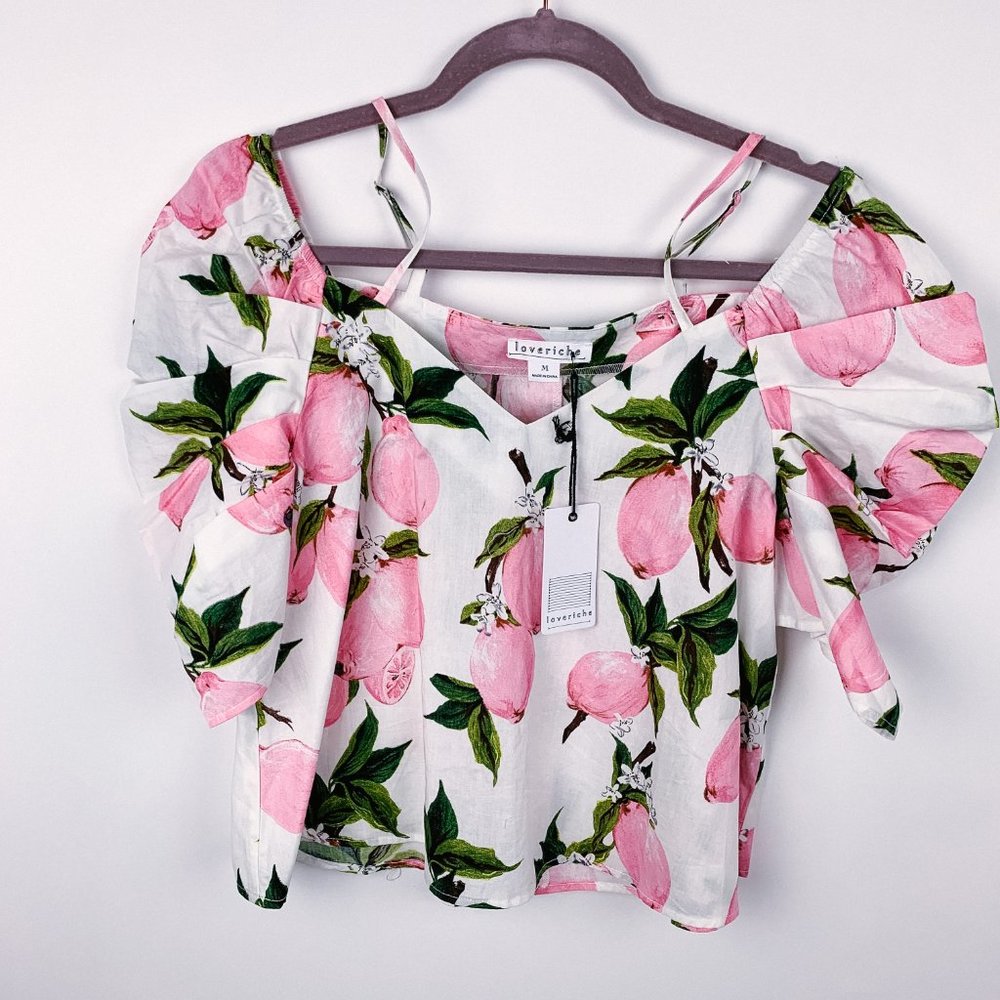 Loveriche NWT Off Shoulder Pink Lemon, Size M